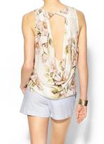 Thumbnail for your product : Haute Hippie Sleeveless Cowl Back Silk Blouse