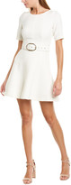Thumbnail for your product : Twin-Set Twinset Belted Wool-Blend A-Line Dress