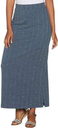 Lisa Rinna Collection Ribbed Knit Maxi Skirt