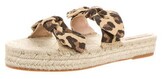 Thumbnail for your product : Loeffler Randall Animal Print Bow Accents Espadrilles Brown