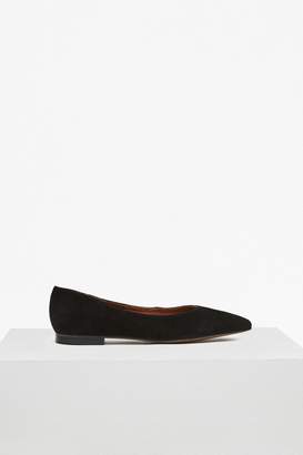 French Connection Naya High Vamp Suede Pointed Flats