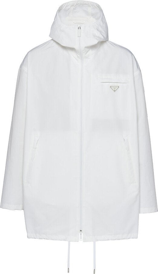 Prada Technical Poplin Raincoat ShopStyle Jackets