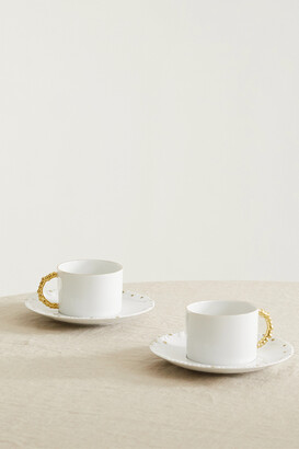 L'Objet Malachite Espresso Cup And Saucer Set - Farfetch