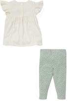 Thumbnail for your product : Ralph Lauren Childrenswear Lace Top w/ Floral Leggings, Size 6-24 Months