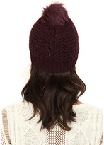 Thumbnail for your product : UGG Nyla Cable Beanie with Lurex and Pom