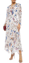 Thumbnail for your product : Maje Shirred Metallic Floral-print Fil Coupe Midi Dress