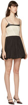 Thumbnail for your product : Kijun Black Oblique Mini Dress