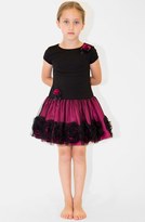 Thumbnail for your product : Us Angels Ponte & Mesh Party Dress (Toddler Girls)