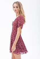 Thumbnail for your product : Forever 21 Double-V Floral Print Dress