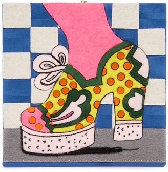Olympia Le-Tan Polka Dot Shoe Clutch