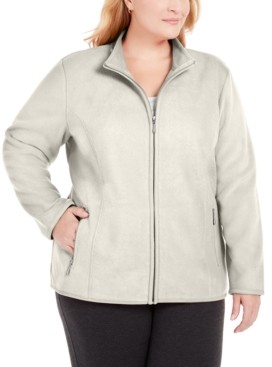Karen Scott Plus Size Zip-Front Jacket, Created for Macy's