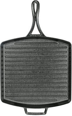 Lodge Cookware Blacklock Triple Seasoned Cast Iron 12" Square Grill Pan