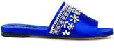 Thumbnail for your product : Rochas embellished slip-on mules