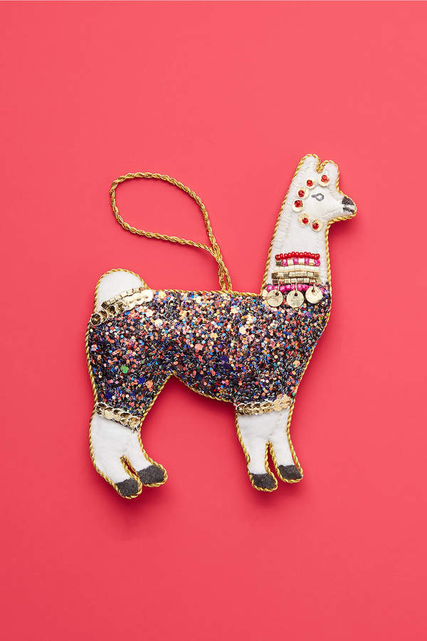 Triangle Of Bears Triangle of Bears Glitter Llama Ornament