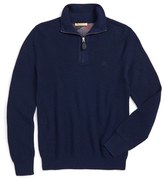 Thumbnail for your product : Burberry 'Lapworth' Trim Fit Cashmere & Cotton Half Zip Sweater