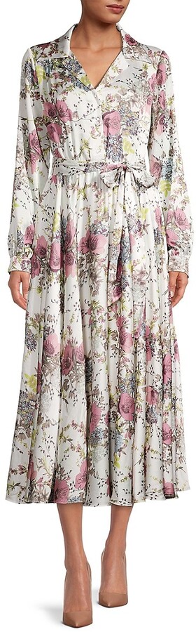 Long Sleeve Floral Shirt Dress | Shop the world's largest 