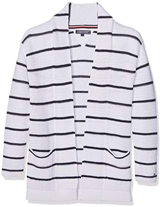 Tommy Hilfiger Girl's Long Stripe Cardigan,(Size of Manufacturer: 8)