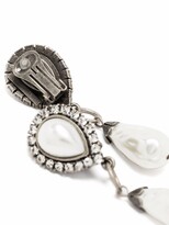 Thumbnail for your product : Alessandra Rich Drop Pearl Earrings