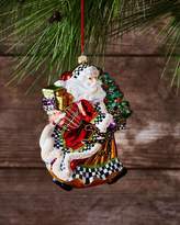 Thumbnail for your product : Mackenzie Childs MacKenzie-Childs Dashing Santa Glass Ornament