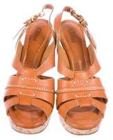 Thumbnail for your product : Chloé Leather Platform Wedges
