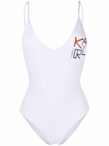 Thumbnail for your product : Karl Lagerfeld Paris Logo Print Swimsuit