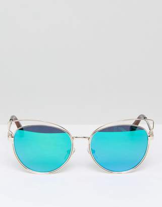 New Look Mirrored Cateye Sunglasses