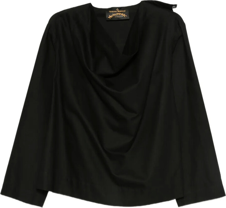 Vivienne Westwood Pre-Owned 2017 Draped-Neckline Blouse