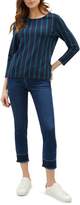 Thumbnail for your product : Jaeger Double Stripe Ponte Top