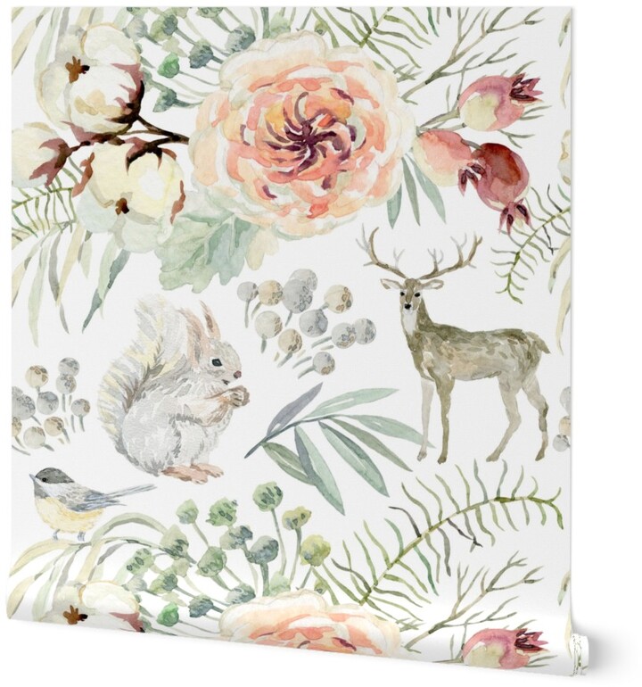 Shutterfly Wallpapers 12 Pearl Winter Woodland // White Wallpaper
