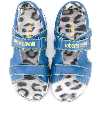 Roberto Cavalli double strap sandals