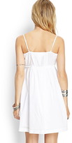 Thumbnail for your product : Forever 21 Contemporary Lace-Detail Cotton Sun Dress