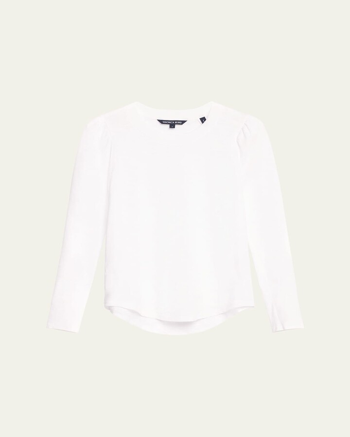 Veronica Beard Mason Long-Sleeve Baseball Tee