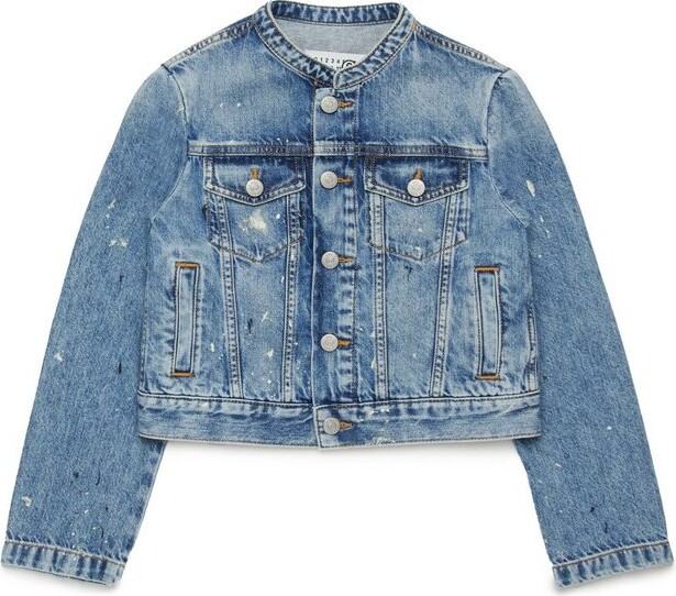 MM6 MAISON MARGIELA Kids Button-Up Denim Jacket