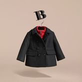 Thumbnail for your product : Burberry Wool Blend Pea Coat with Detachable Gilet