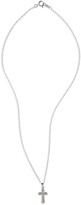 Thumbnail for your product : Mignonette Bead Edge Silver Cross Pendant