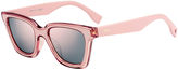 Thumbnail for your product : Fendi Be You Universal-Fit Cat-Eye Sunglasses