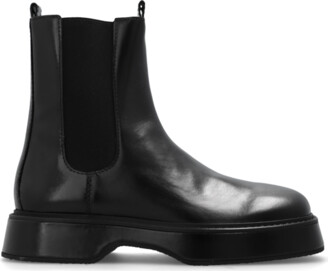 Ami Alexandre Mattiussi Leather Chelsea Boots, , - Black - ShopStyle