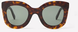 Celine Oversized Round Tortoiseshell-acetate Sunglasses