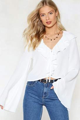 Nasty Gal A Little Ruffle and Tumble Blouse
