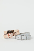 Thumbnail for your product : H&M 2-Pack Shimmering Belts