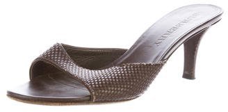 Burberry Woven Slide Sandals