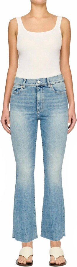 DL1961 - Women's Bridget Boot High Rise Crop Jean In Aged Mid