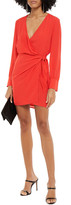 Thumbnail for your product : IRO Ophie Crepe De Chine Mini Wrap Dress