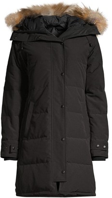 canada goose shelburne genuine coyote fur trim down parka