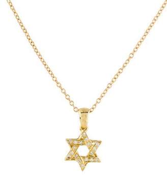 Reiss I. 14K Diamond Star of David Pendant Necklace