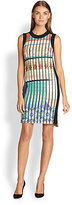 Thumbnail for your product : Etro Printed Pointelle Sheath Dress