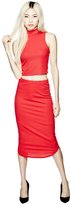 Thumbnail for your product : G by Guess GByGUESS Women's Amabelle Ribbed Midi Skirt