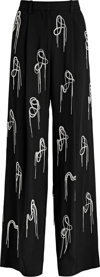 Dries Van Noten Porter Crystal-embellished Trousers