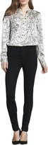 Thumbnail for your product : J Brand Jeans Maria Photo Ready Thunderhead High-Rise Skinny Jeans