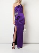 Thumbnail for your product : Marchesa Notte Embellished One Shouldered Evening Dress